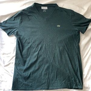 Lacoste V-neck Pima cotton short sleeve shirt